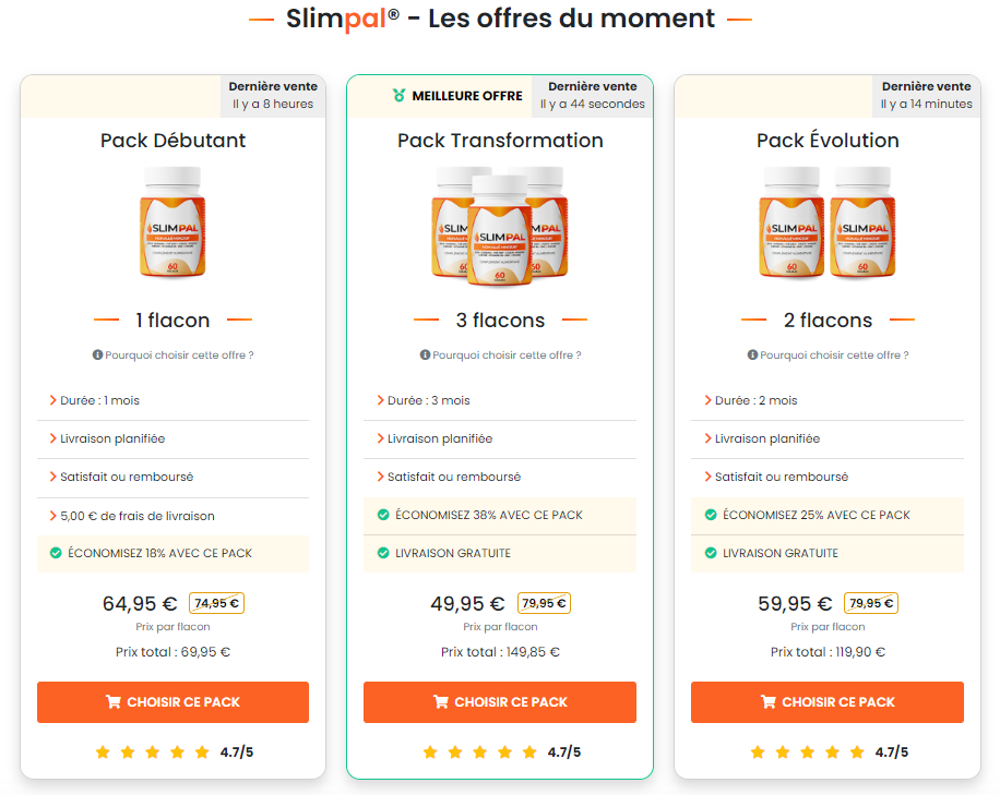 Slimpal Avis – Prix des Gélules de Perte de Poids en Pharmacie!